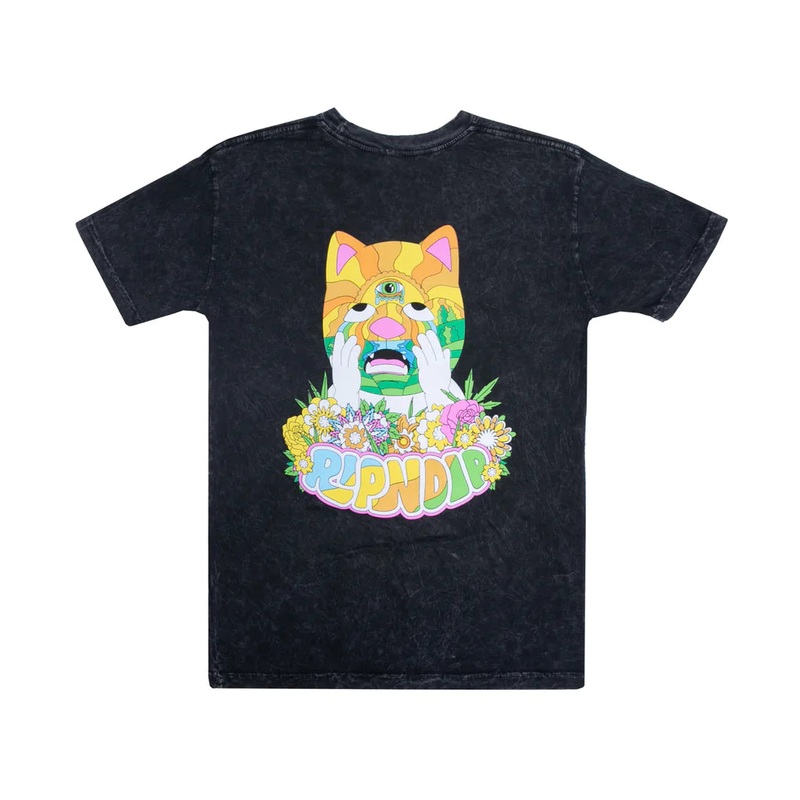 RIPNDIP Pretty Sad T Shirt – Black Mineral Wash S