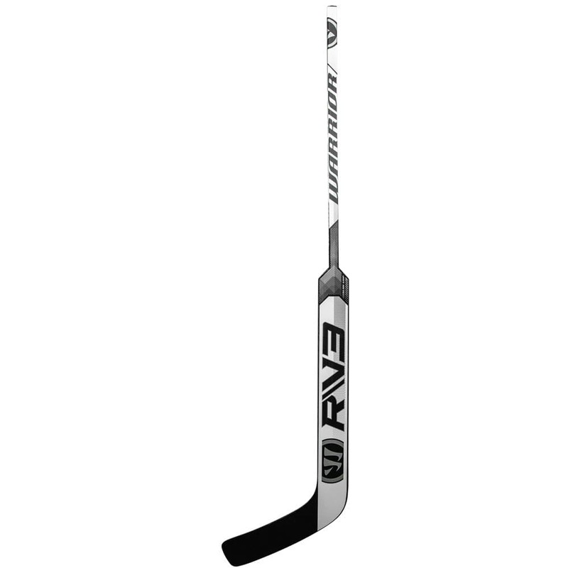 Warrior Ritual V3 E+ Goalie Stick Intermediate – 23.5″ Left – Mid (W32) White/Black