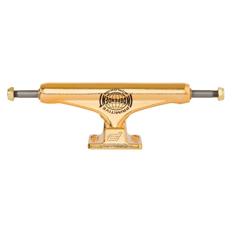 Independent X Primitive Stage 11 Gold Mid Skateboard Trucks – 149mm