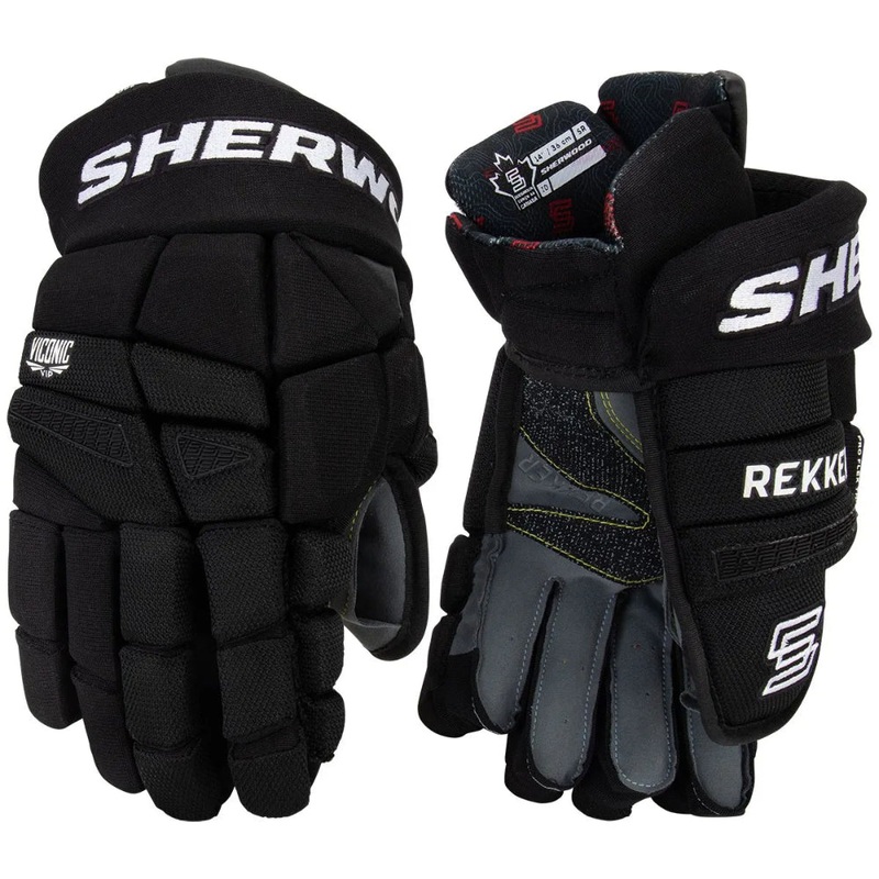 Sher-Wood Rekker Legend Pro Hockey Gloves Junior 11″ Black