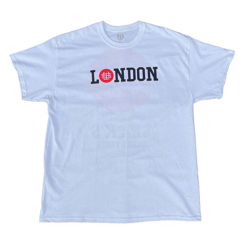 Slicks Skate Store London Monogram T Shirt White XS