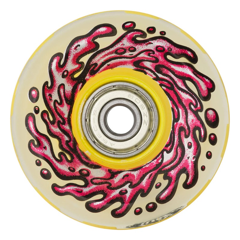 Slime Balls Light Ups OG Slime Red/Yellow Wheels And Bearings – 60mm 78a