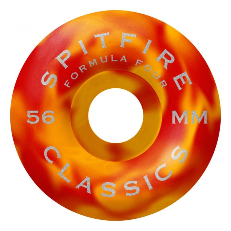 Spitfire Formula Four Swirled Classics Red/Orange Wheels – 56mm 99du