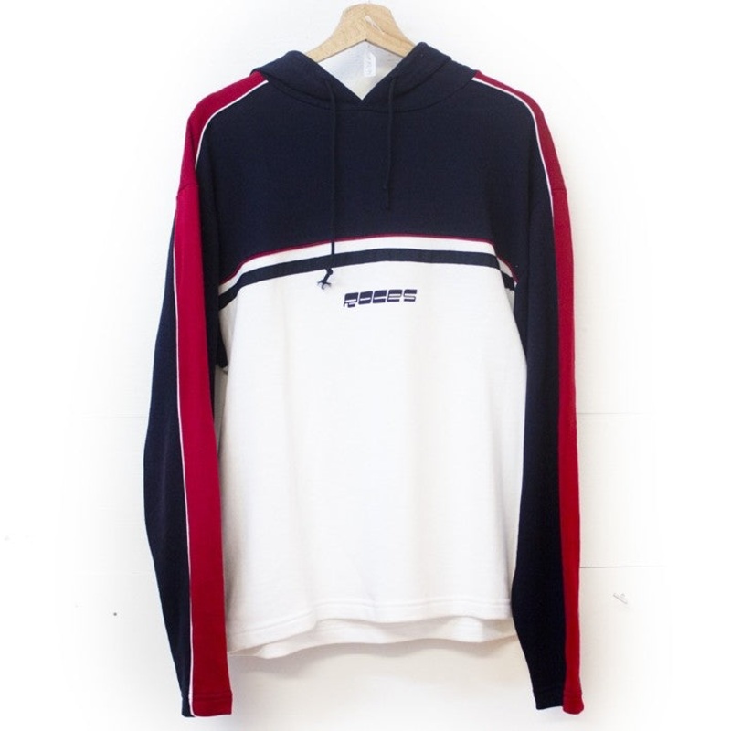 Vintage hoodie navy/red S