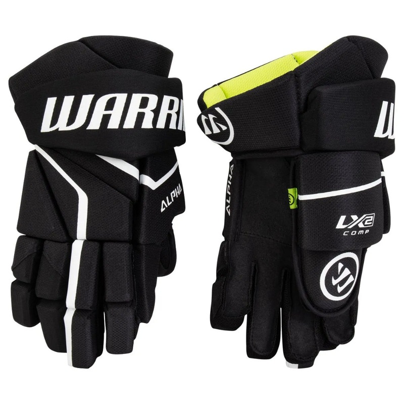 Warrior Alpha LX2 COMP Hockey Gloves Junior 10″ Black