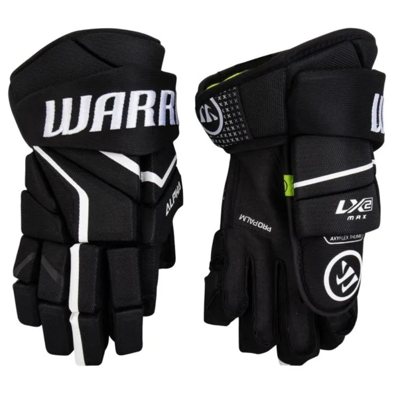 Warrior Alpha LX2 MAX Hockey Gloves Junior 10″ Black