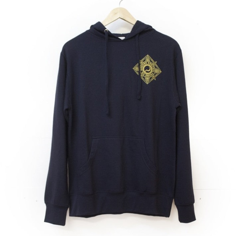 Crest hoodie navy S