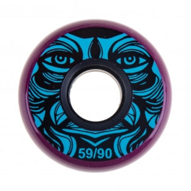 Kaltik Face Purple Wheels 59mm 90a – Set of 4
