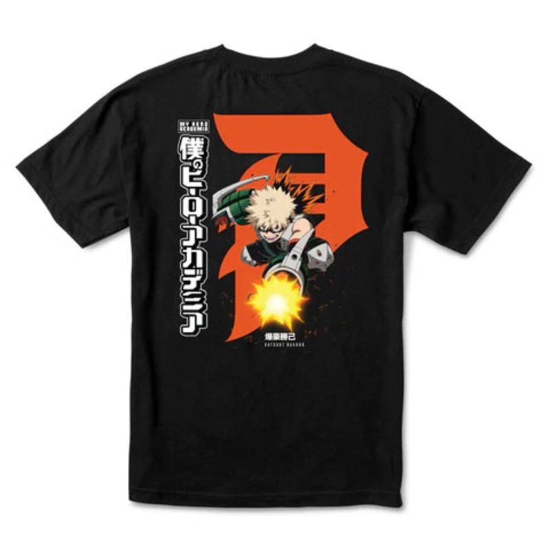 Primitive X My Hero Academia Dirty P Katsuki Bakugo T Shirt – Black S