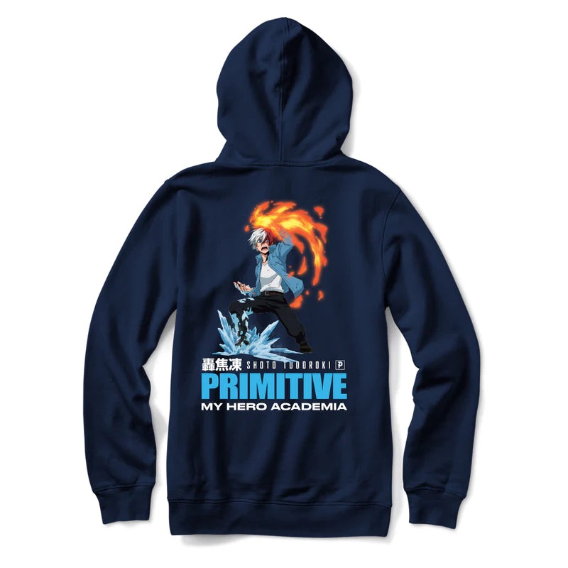 Primitive X My Hero Academia Flashfreeze Heatwave Hoodie – Navy S