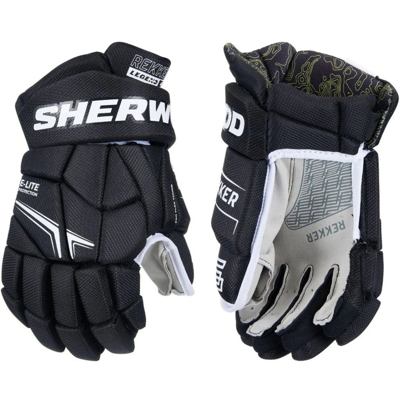 Sher-Wood Rekker Legend 4 Hockey Gloves Junior 10″ Black
