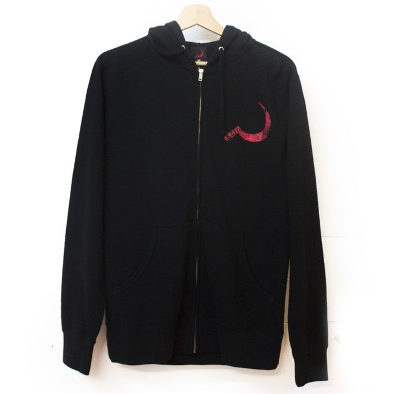 Sickle Zip-Up hoodie black S