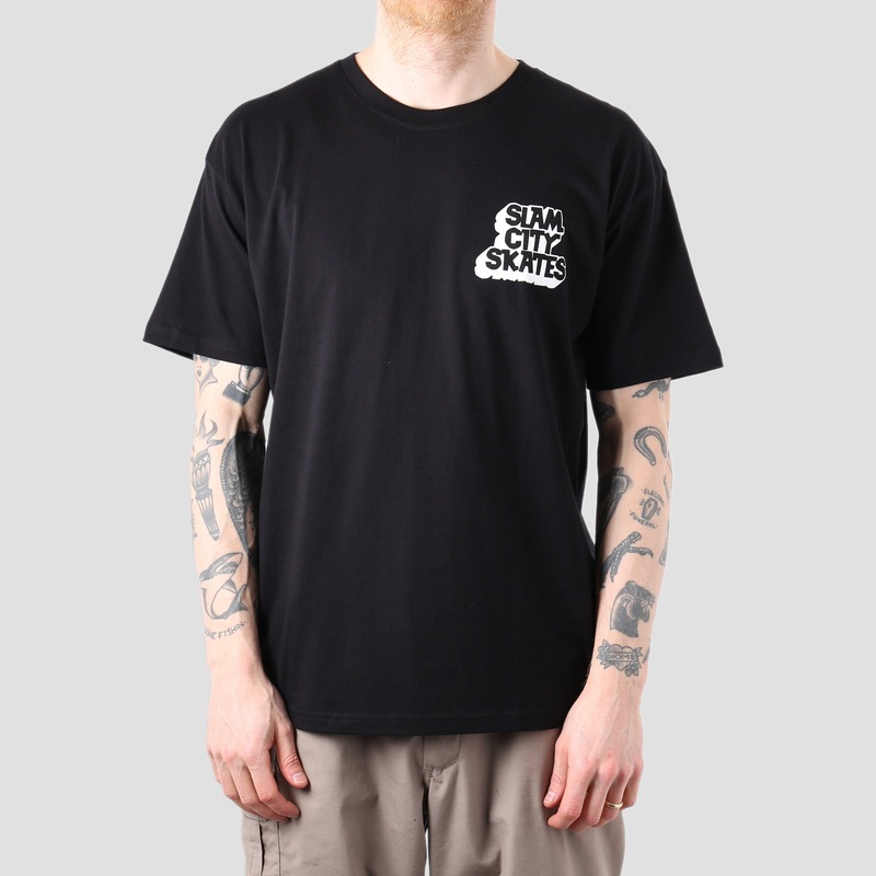 Slam City Classic Chest Logo T-Shirt Black Small