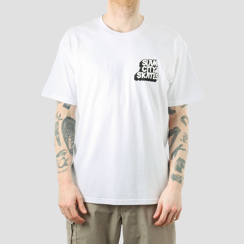 Slam City Classic Chest Logo T-Shirt White Small
