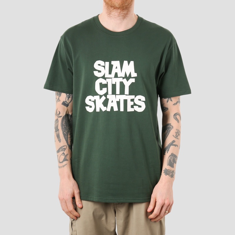Slam City Classic Logo T-Shirt Forest Green Small