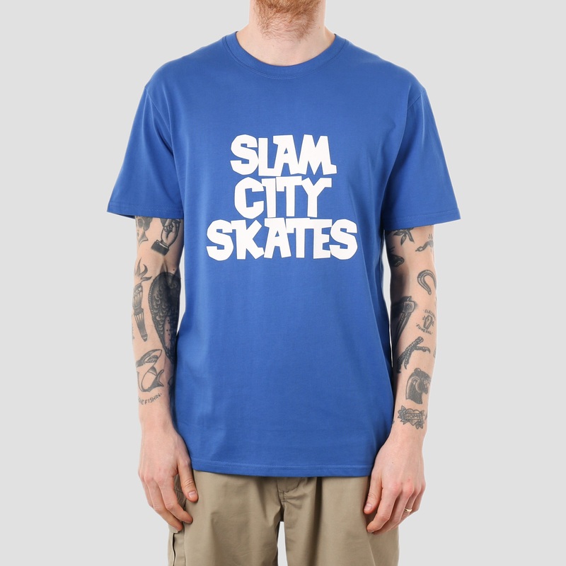 Slam City Classic Logo T-Shirt Royal Blue Small
