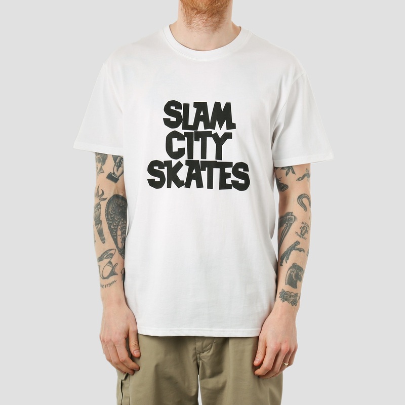 Slam City Classic Logo T-Shirt White Small
