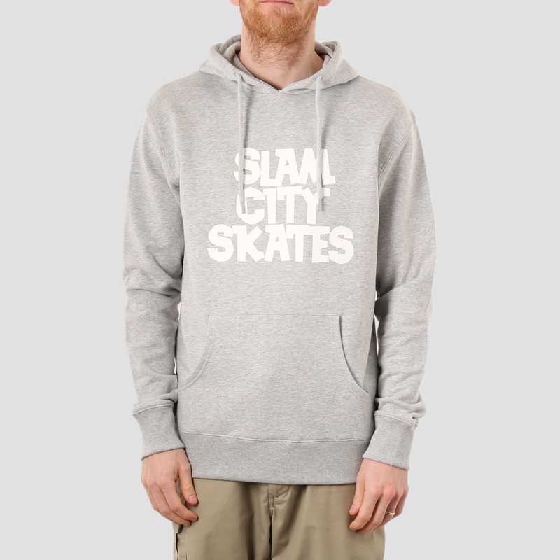 Slam City Skates Classic Logo Hood Heather Grey Small