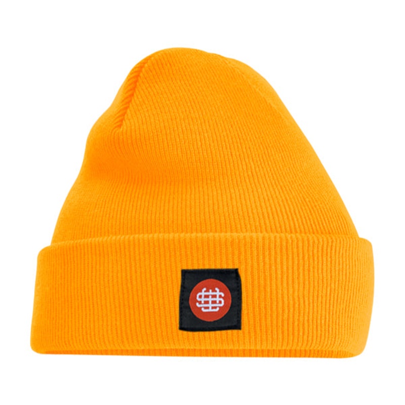 Slick’s Monogram Beanie – Fluorescent Orange