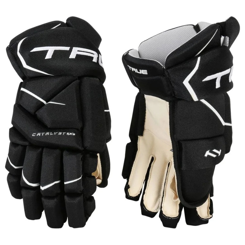 TRUE Catalyst 5X3 Hockey Gloves Junior 10″ Black