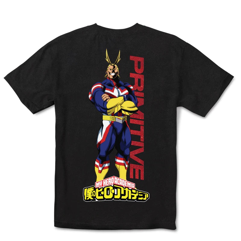 Primitive X My Hero Academia All Might Washed T Shirt – Black S
