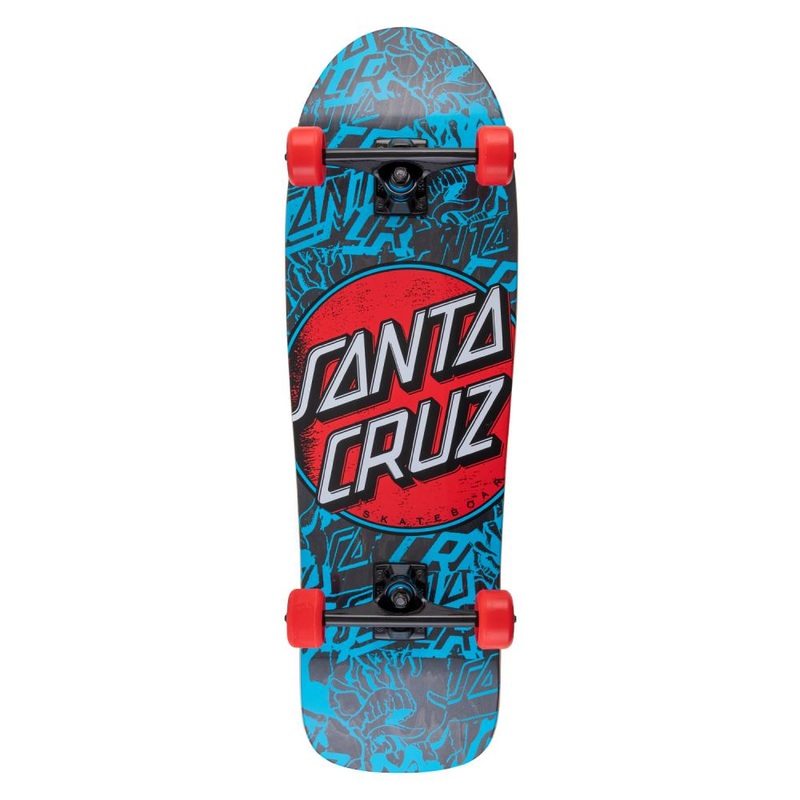 Santa Cruzer Contra Distress Shaped Cruiser Skateboard – 31.7″