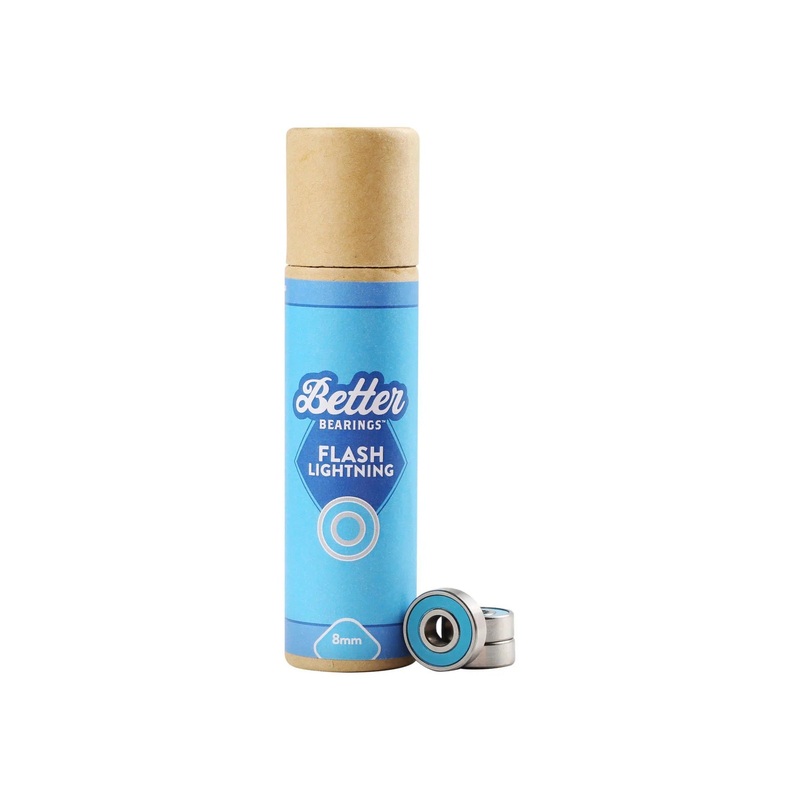 Better Bearings Flash Lightning Ceramics 8mm – Blue Set of 16