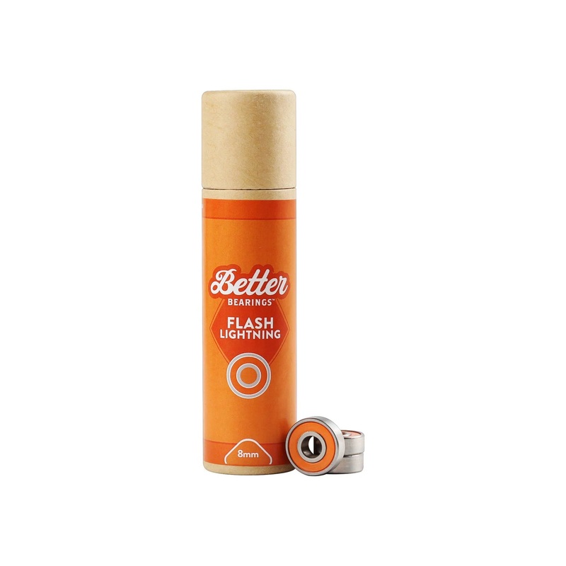 Better Bearings Flash Lightning Ceramics 8mm – Orange Set of 16