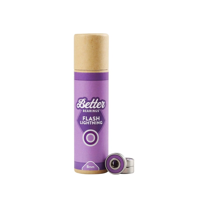 Better Bearings Flash Lightning Ceramics 8mm – Purple Set of 16