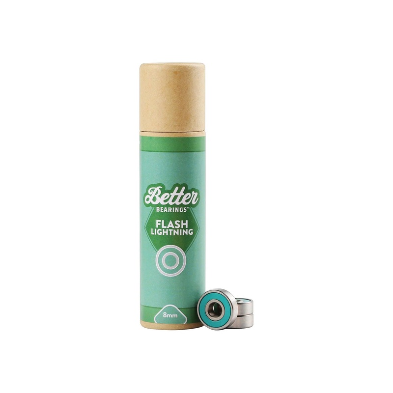 Better Bearings Flash Lightning Ceramics 8mm – Teal Set of 16