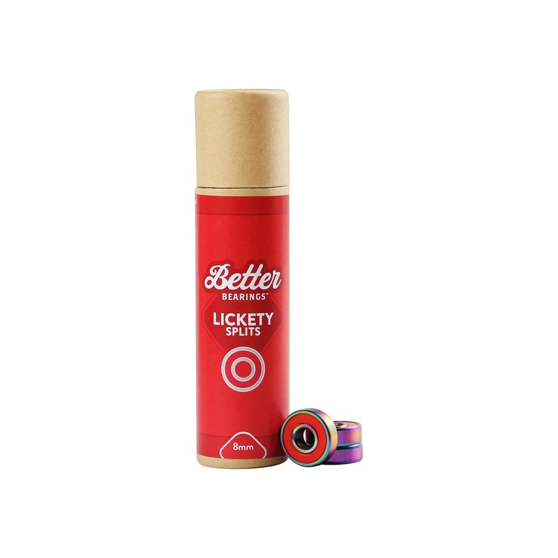 Better Bearings Lickety Splits 8mm – Red Set of 16