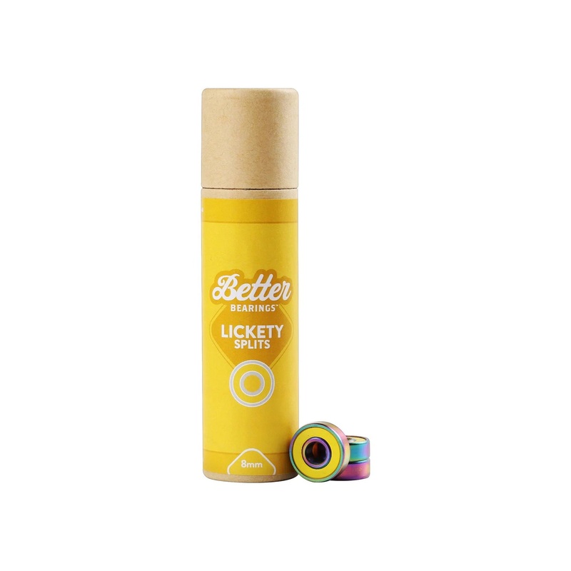 Better Bearings Lickety Splits 8mm – Yellow Set of 16