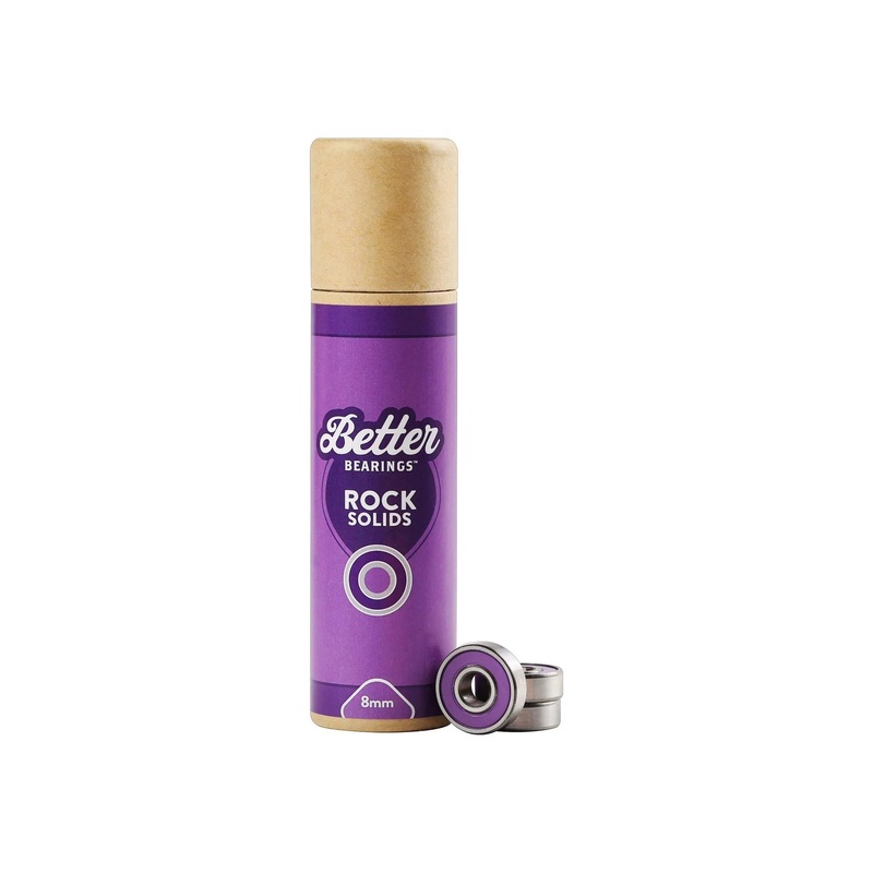 Better Bearings Rock Solids 8mm Abec 7’s – Purple Set of 16