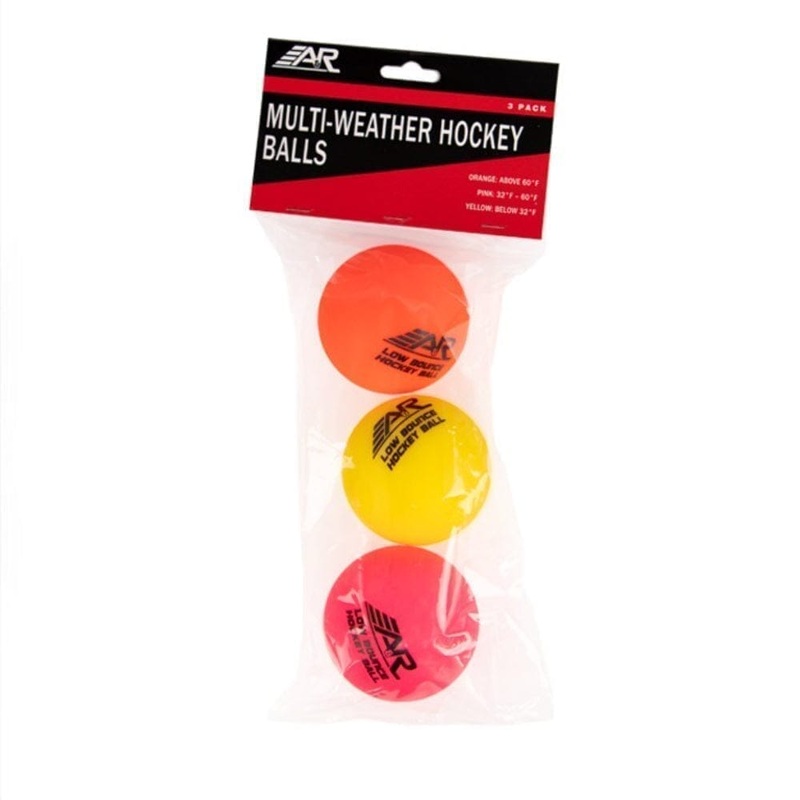 A&R Multi Weather Hockey Balls – 3 Pack