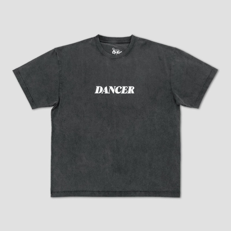 Dancer Italic Logo T-Shirt Black Small