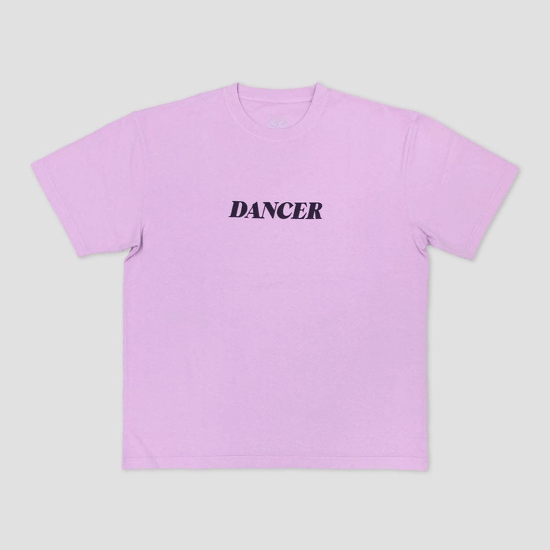 Dancer Italic Logo T-Shirt Pink Small
