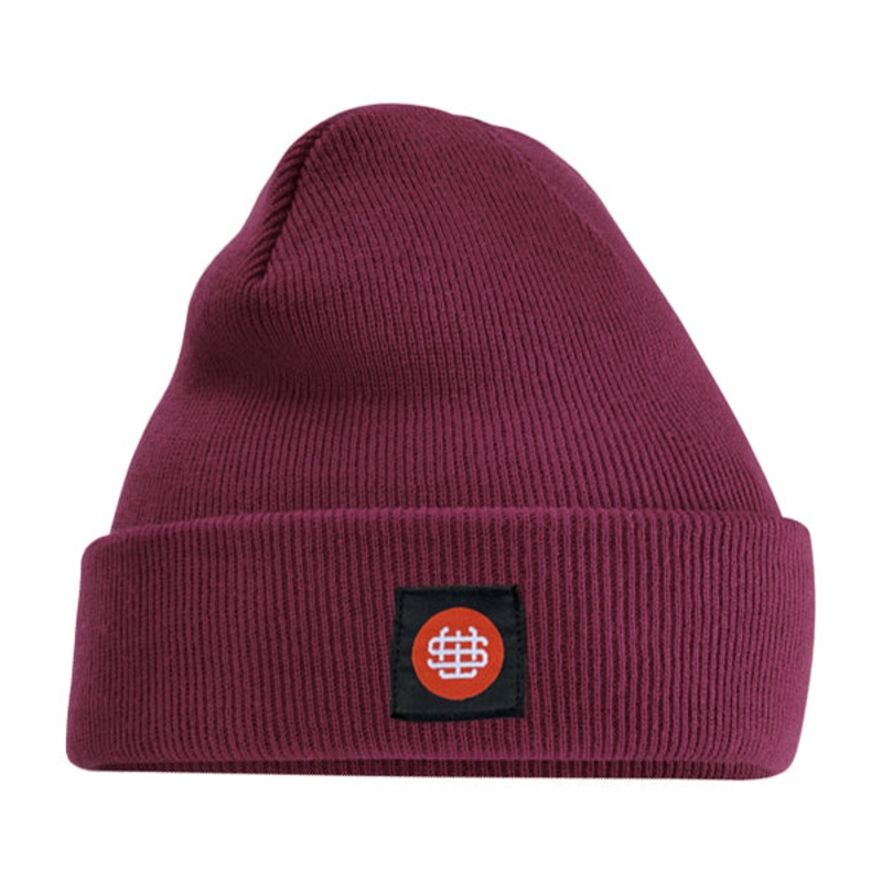 Slick’s Monogram Beanie – Burgundy