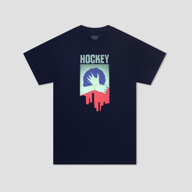 Hockey Paralysis T-Shirt Navy Small