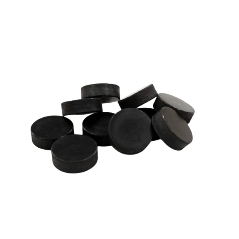 Ice Hockey Puck Bundle (10 Pucks) Black