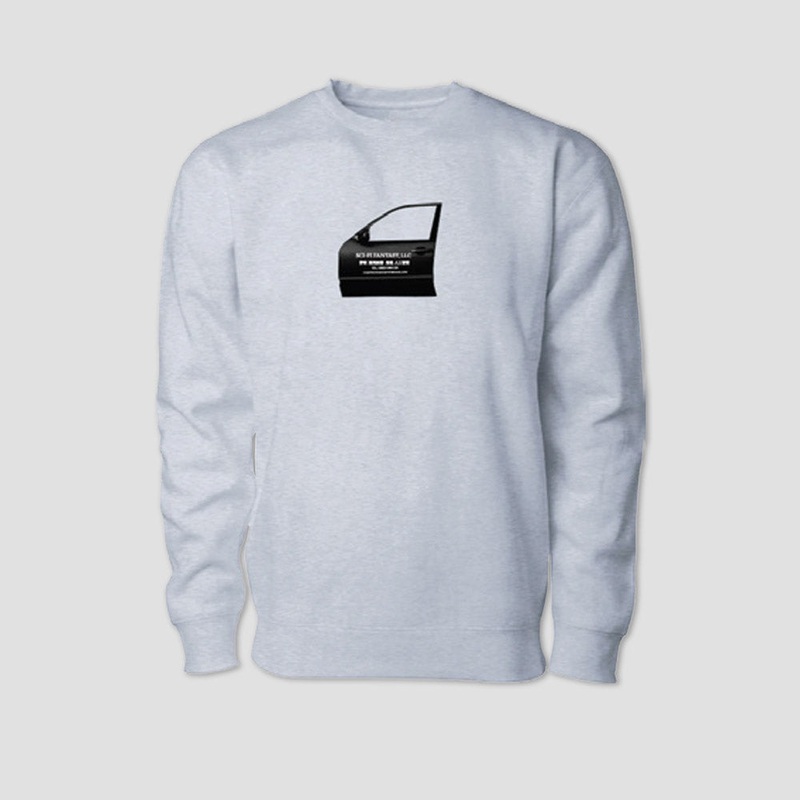 Sci-Fi Fantasy Car Door Crewneck Heather Small