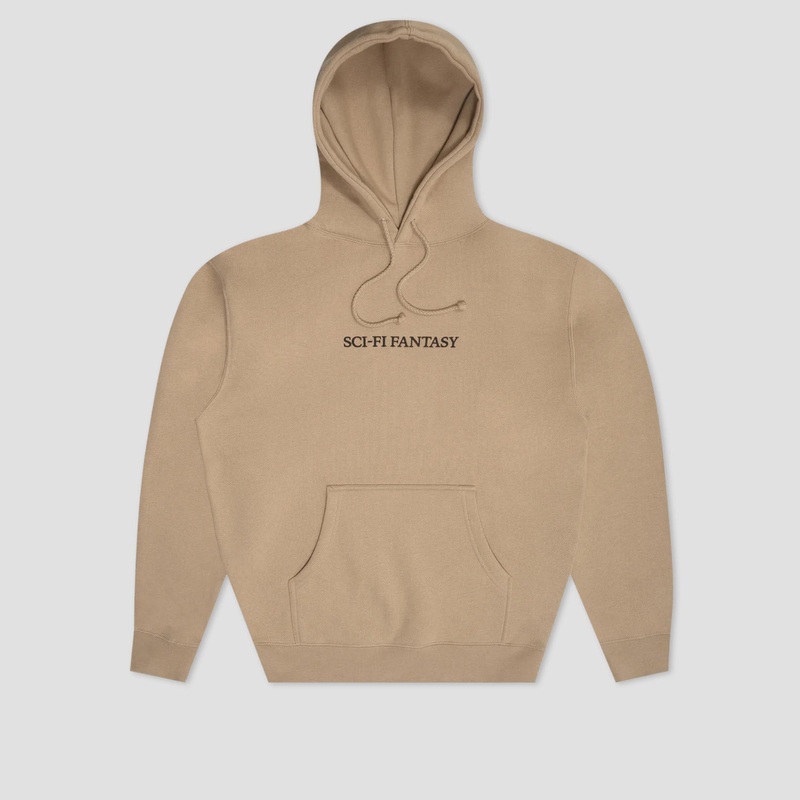 Sci-Fi Fantasy Logo Hooded Fleece Stone Small