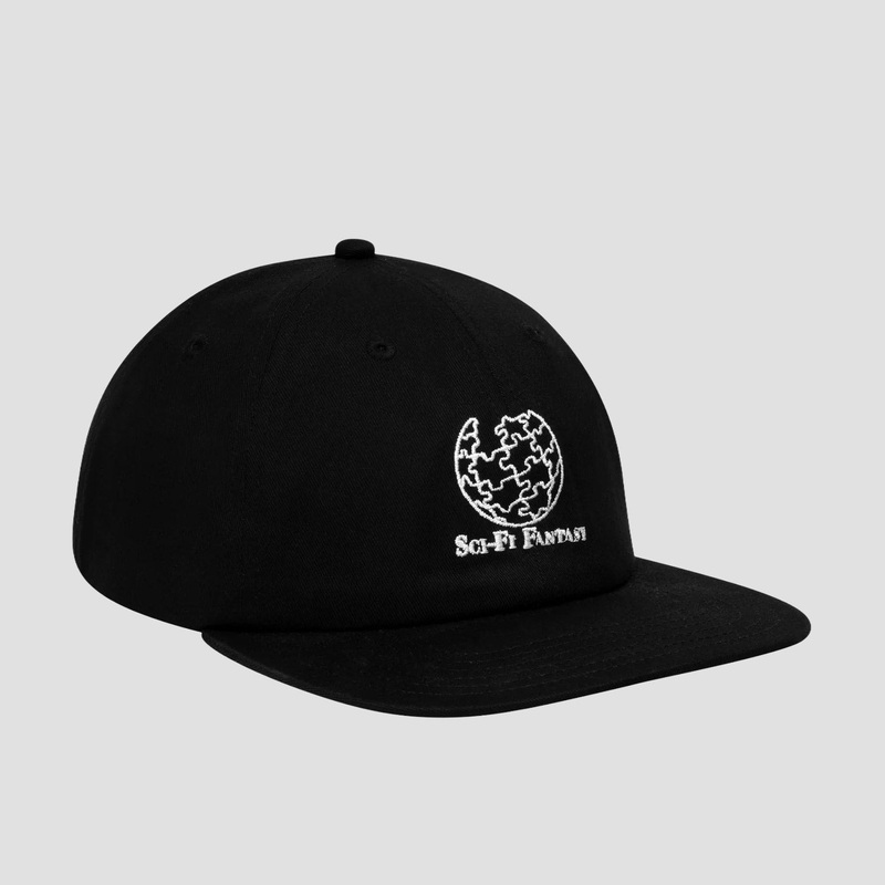 Sci-Fi Fantasy Puzzle Globe Hat Black