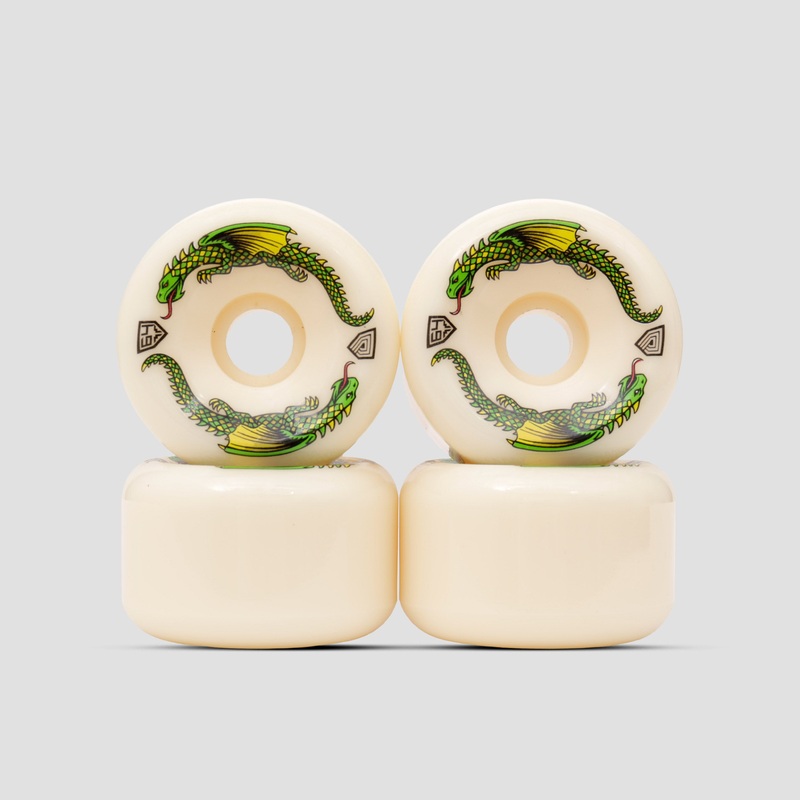 Powell Peralta Dragon Formula Bomber Shape 64mm 40mm 93A Skateboard Wheels White