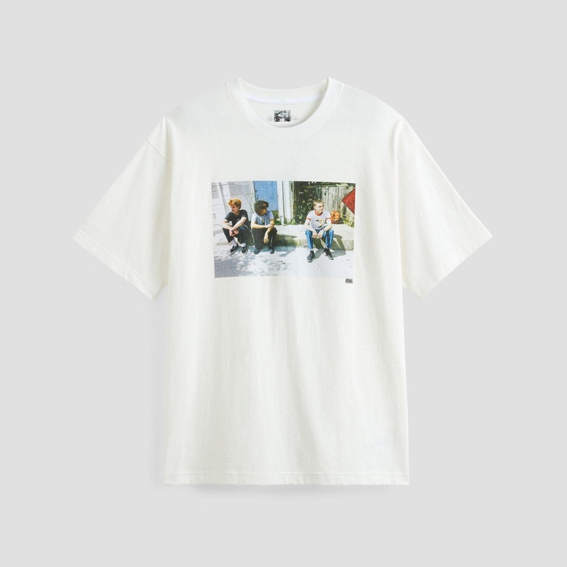 Vans Skate Atiba Haze Curb Crew T-Shirt White Medium