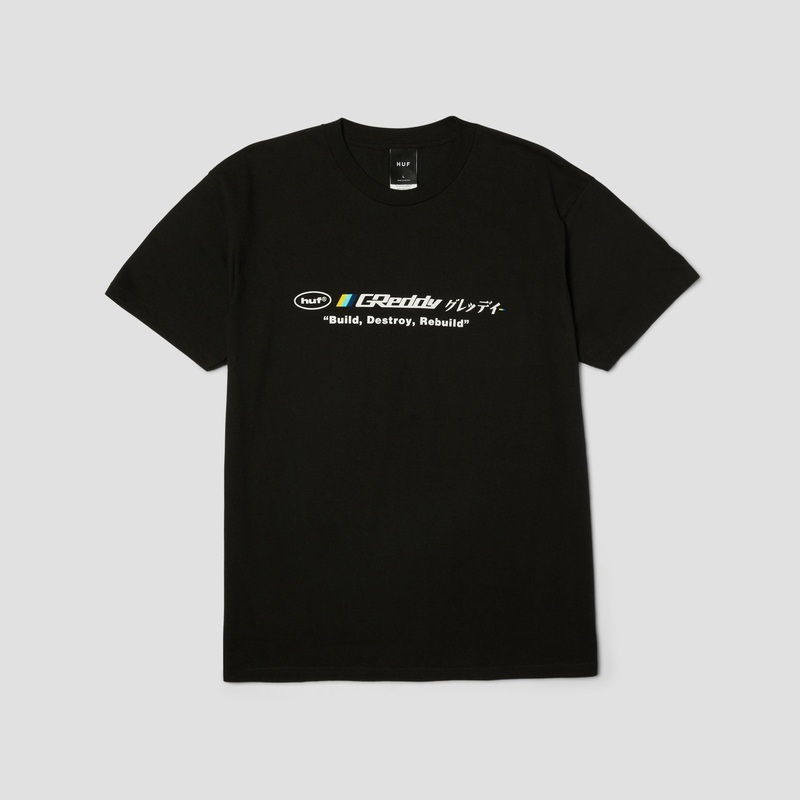HUF x GReddy Motors T-Shirt Black Small