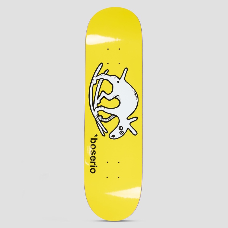 Polar 8.5 Nick Boserio Useless Wooden Dog Skateboard Deck Yellow