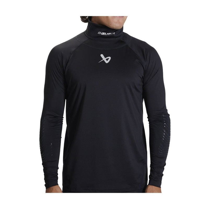 Bauer S22 Neck Guard Long Sleeve Top Youth XS