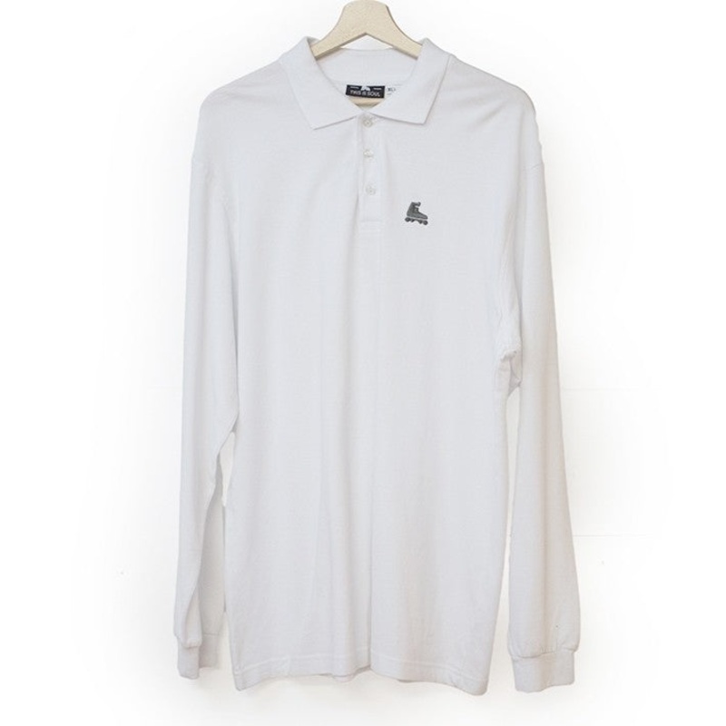 Polo Long Sleeve white XL