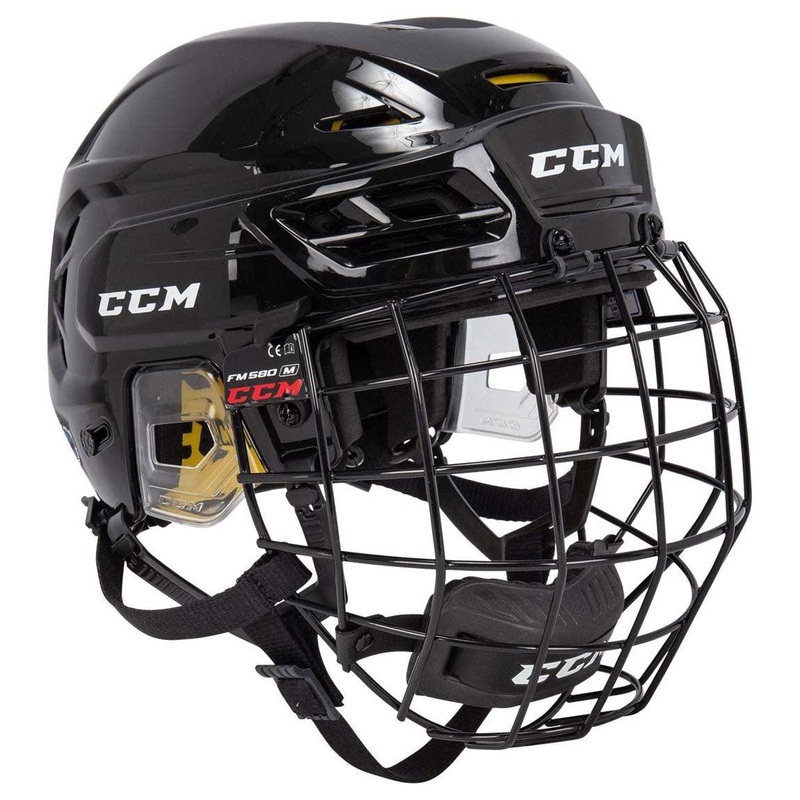 Tacks 210 Hockey Helmet Combo – Senior XS Black