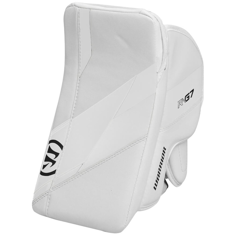Warrior Ritual G7 Goalie Blocker Youth Left – Regular White/White/White